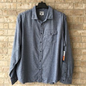 MWT Old Navy Button Up Long Sleeve Shirt Size XXL